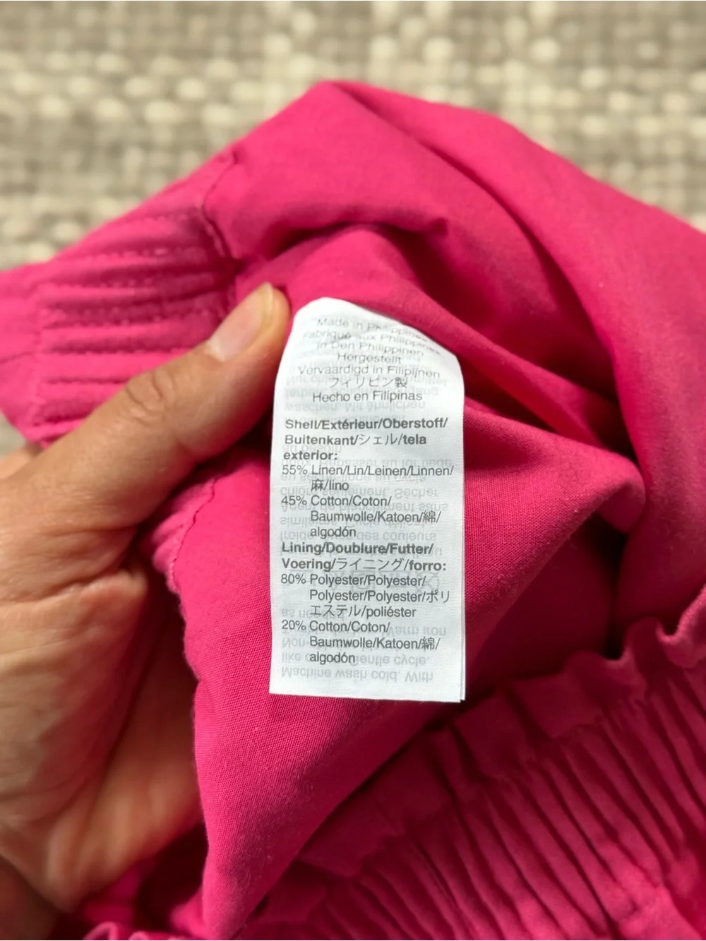 J. Crew scallop linen cotton skirt